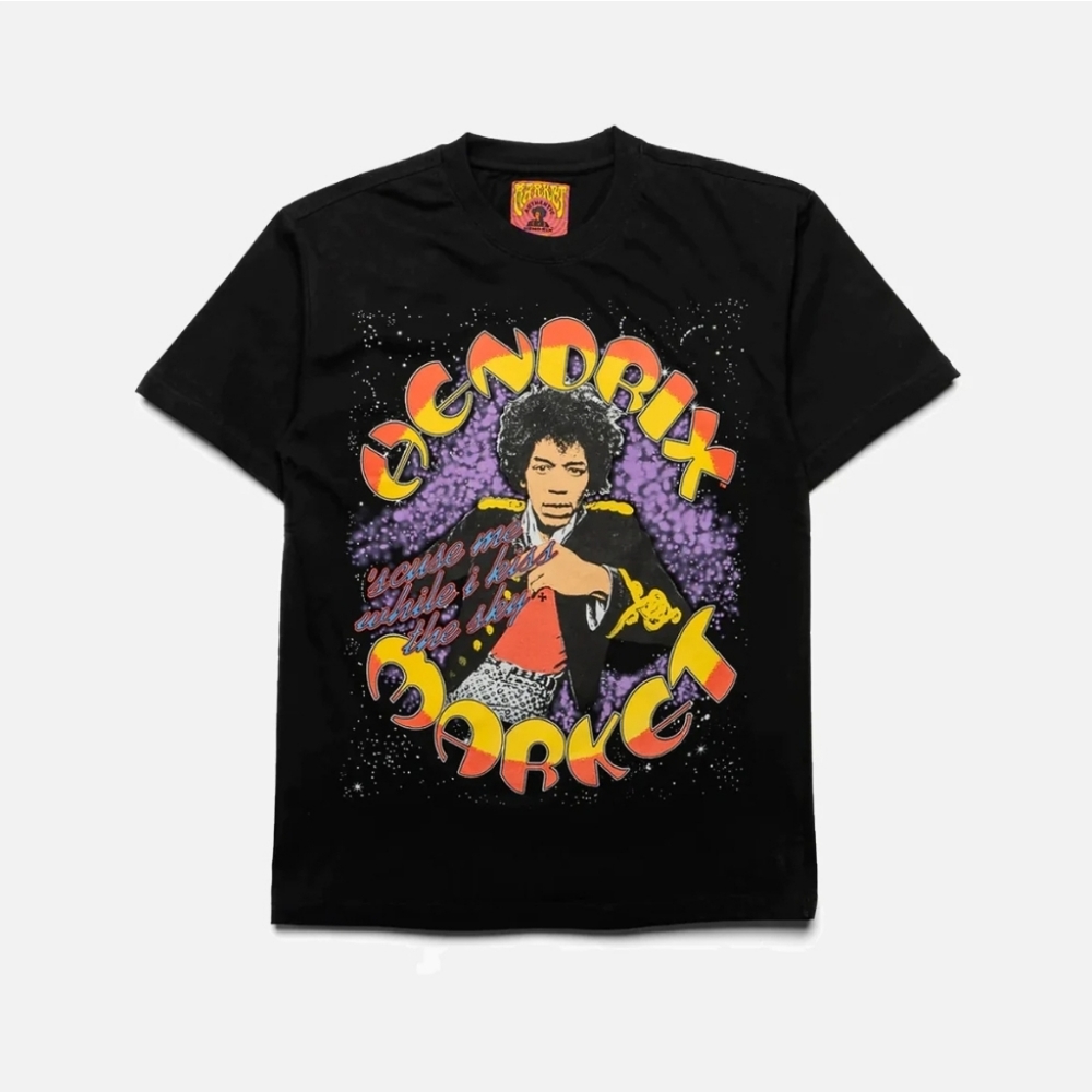 Market HENDRIX KISS THE SKY T-SHIRT - BLACK Market Authentic Size Medium